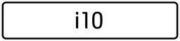 [BORD I10] Modèle de signe i10 - par ensemble de 2 pièces