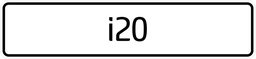 [BORD I20] Modelbord I20 - per set van 2 stuks