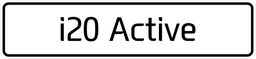 [BORD I20 Active] Modelbord I20 Active - per set van 2 stuks