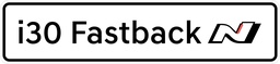 [BORD I30 FASTBACK N] Modelbord I30 Fastback N - per set van 2 stuks