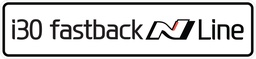 [BORD I30 FASTBACK N LINE] Modelbord I30 Fastback N Line - per set van 2 stuks