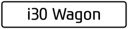 [BORD I30 Wagon] Modelbord I30 Wagon - per set van 2 stuks