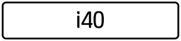 [BORD I40] Modèle de signe i40 - par ensemble de 2 pièces