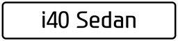 [BORD I40 Sedan] Modelbord I40 Sedan - per set van 2 stuks