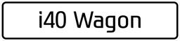 [BORD I40 Wagon] Modelbord I40 Wagon - per set van 2 stuks