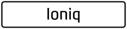 [BORD IONIQ] Modelbord IONIQ - per set van 2 stuks