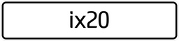 [BORD IX20] Modelbord IX20 - per set van 2 stuks
