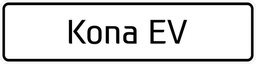 [BORD Kona EV] Model board Kona EV - per set of 2 pieces